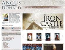 Tablet Screenshot of angus-donald.com